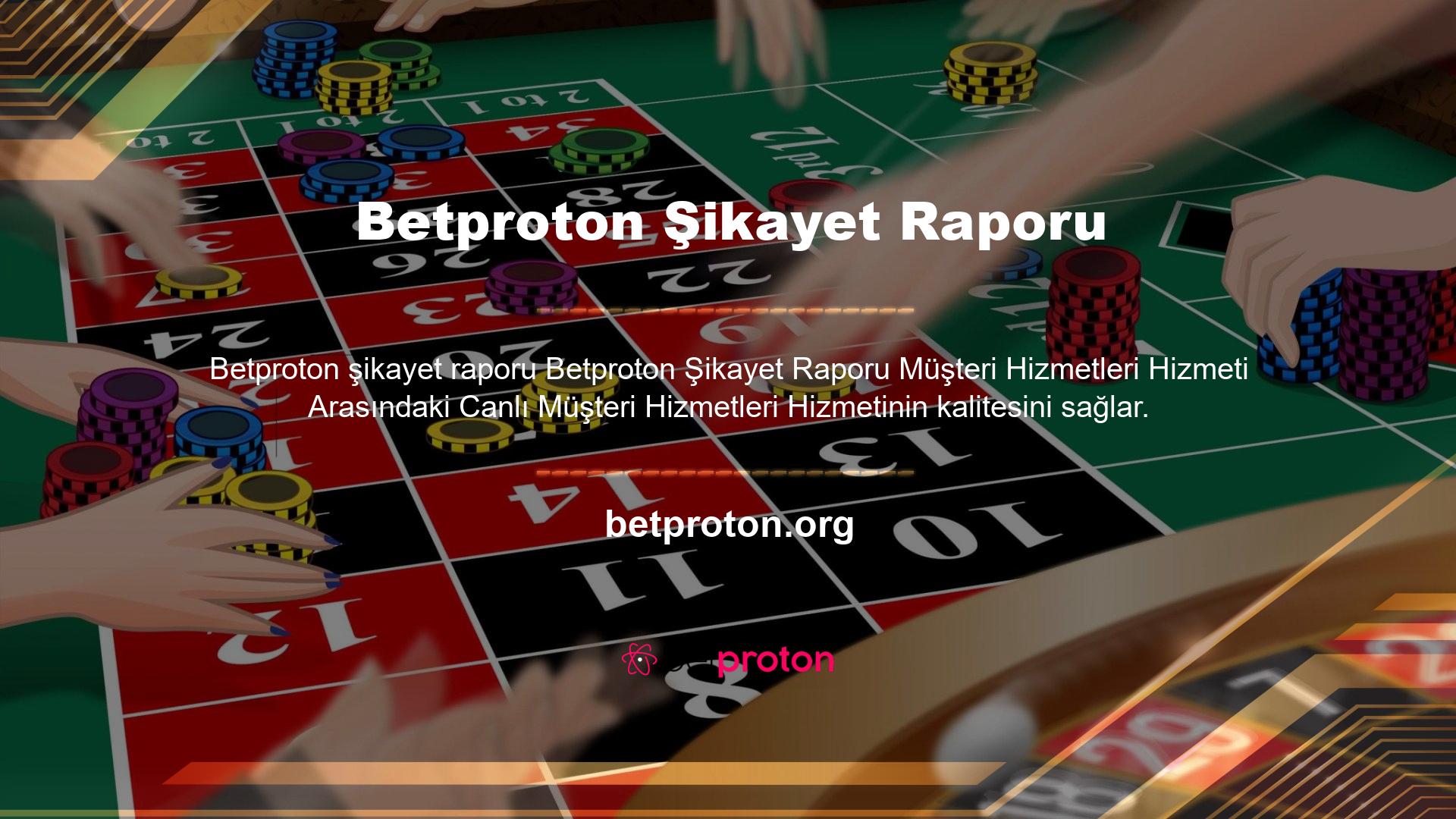 Bahis sitesinin analizimizde herhangi bir şikayeti yoktur